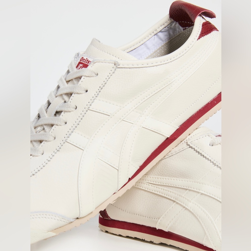 BRAND NEW RARE Onitsuka Tiger Mexico 66 Cream/Beet Juice size 9 womens!